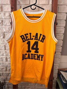 Bel-Air Academy Yellow Basketball Jersey